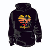 Thick Hoodie w/ CA Heart Palms design