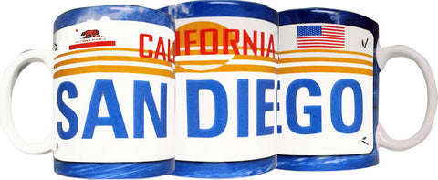 San Diego License Mug