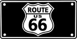 Route 66 Aluminum Novelty License Plate