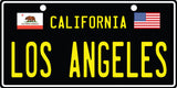 Los Angeles Aluminum Novelty License Plate