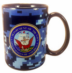 U.S. Navy Camo Blue Mug