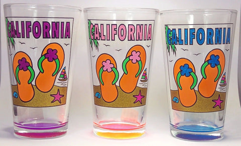 California Flip Flop Pint Glass