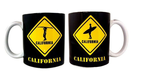 California Surfer Crossing Mug