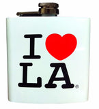 I Love LA Stainless Steel 6 oz Flask